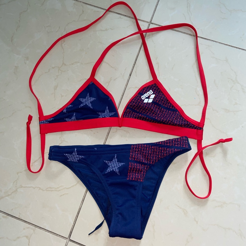 arena tie back bikini swim suit